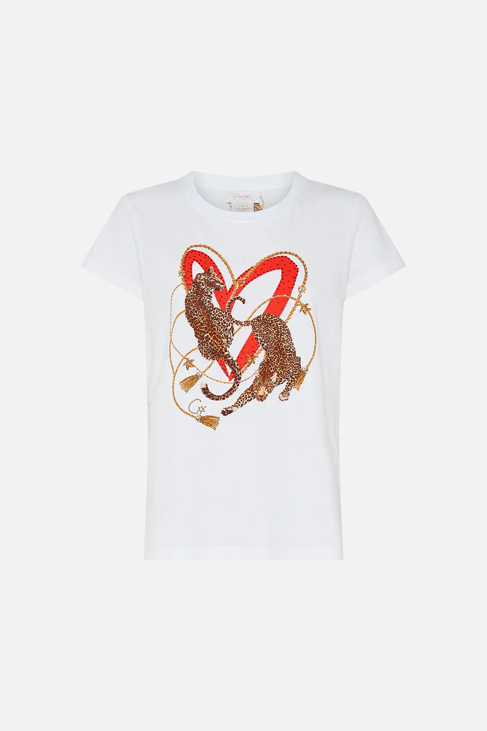 Slim Fit Round Neck T Shirt - Saluti Summertime by Camilla — view 6