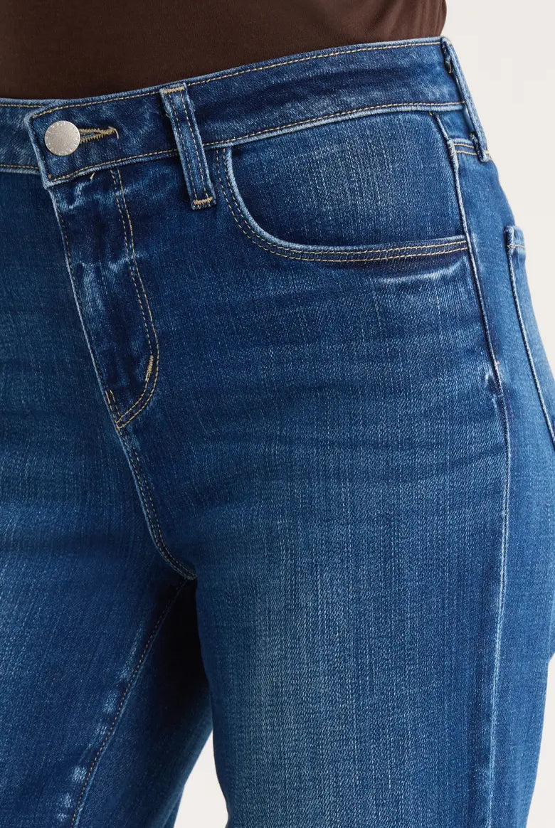Ruth Raw Hem Straight Leg Jeans - Marvista by L'agence — alternate view