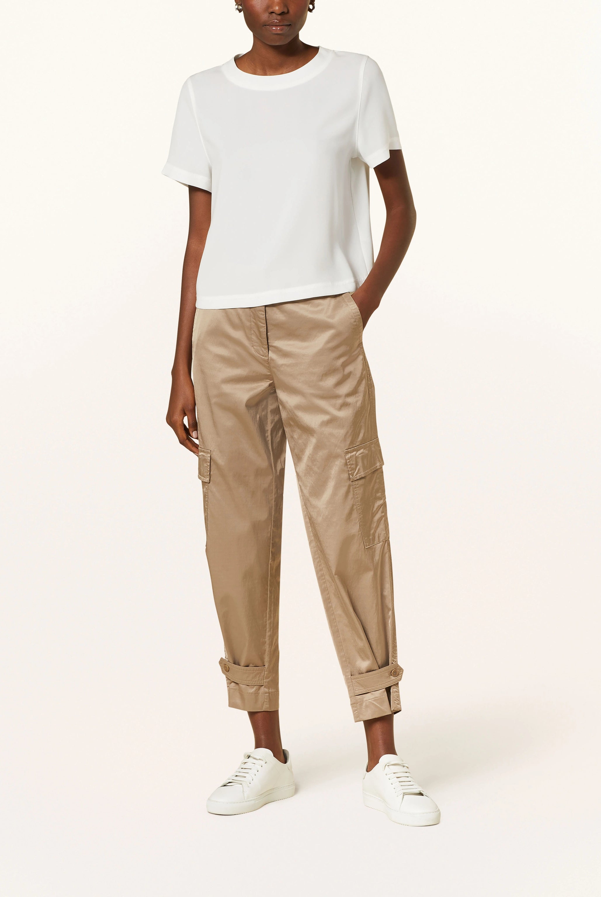 Kalla Cargo Pant - Brown by Cambio — alternate view