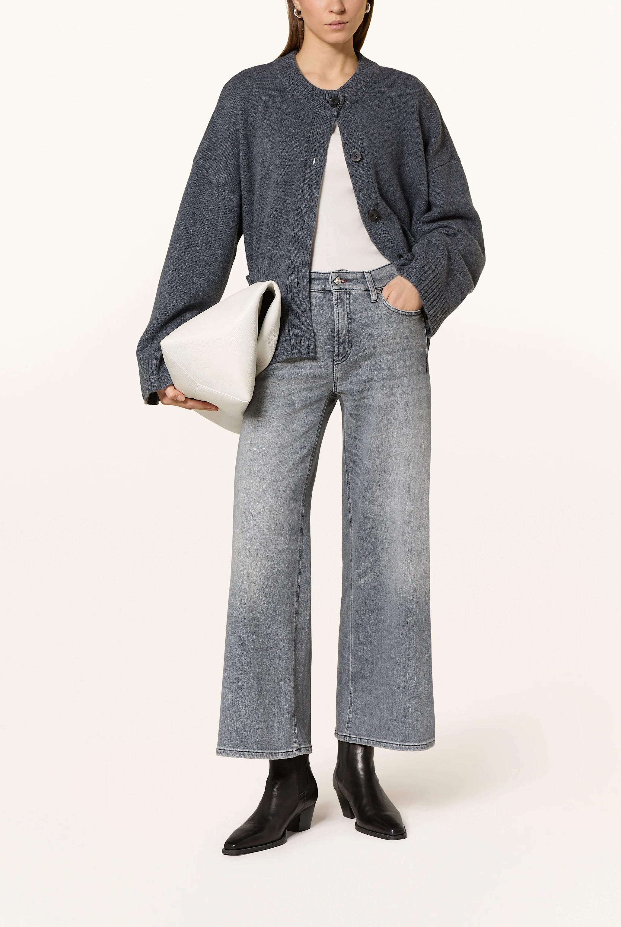 Palazzo Flared Jeans - Shaping Dark by Cambio | 25 South Boutiques
