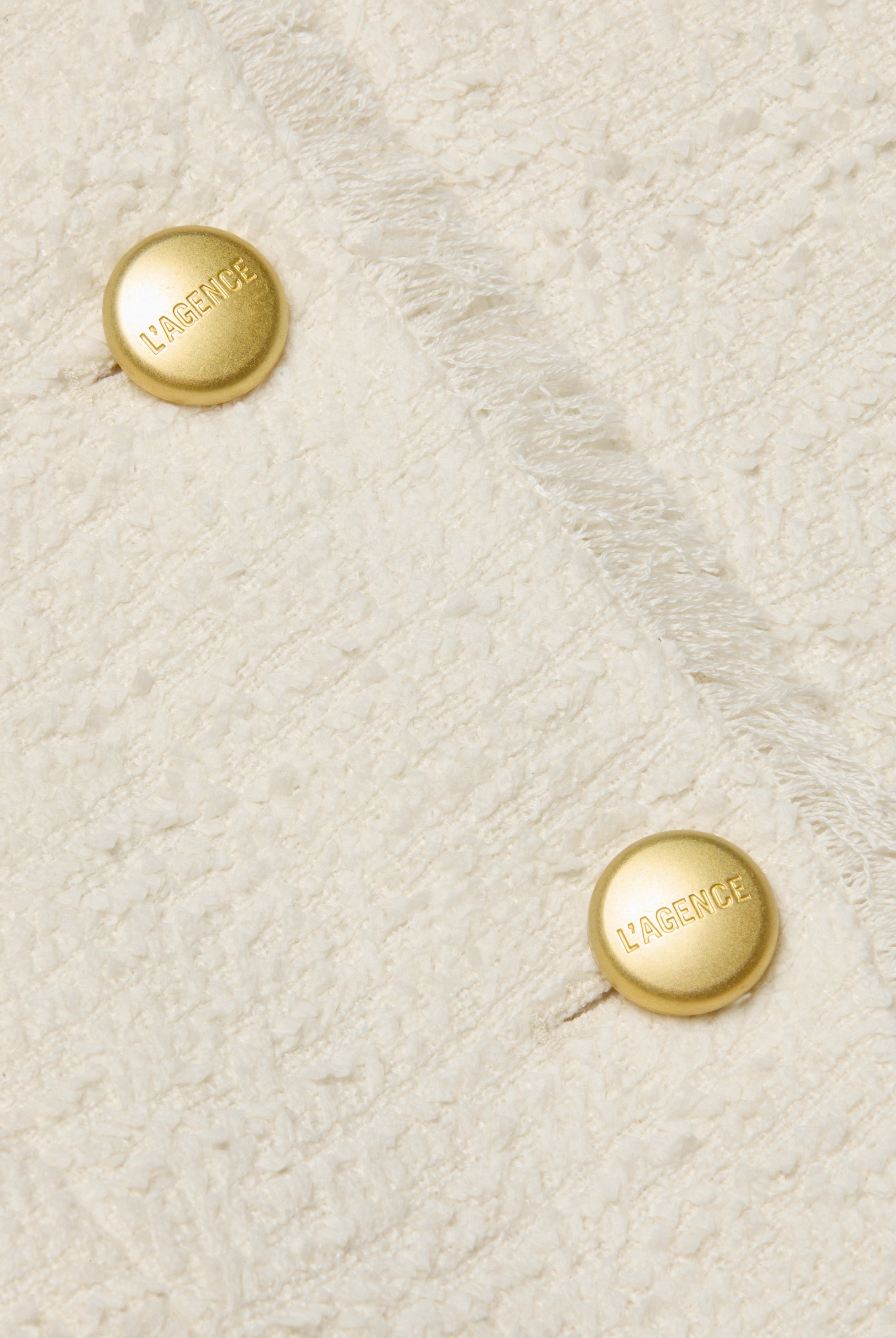 Nerina Tweed Blazer - Ivory by L'agence — view 4