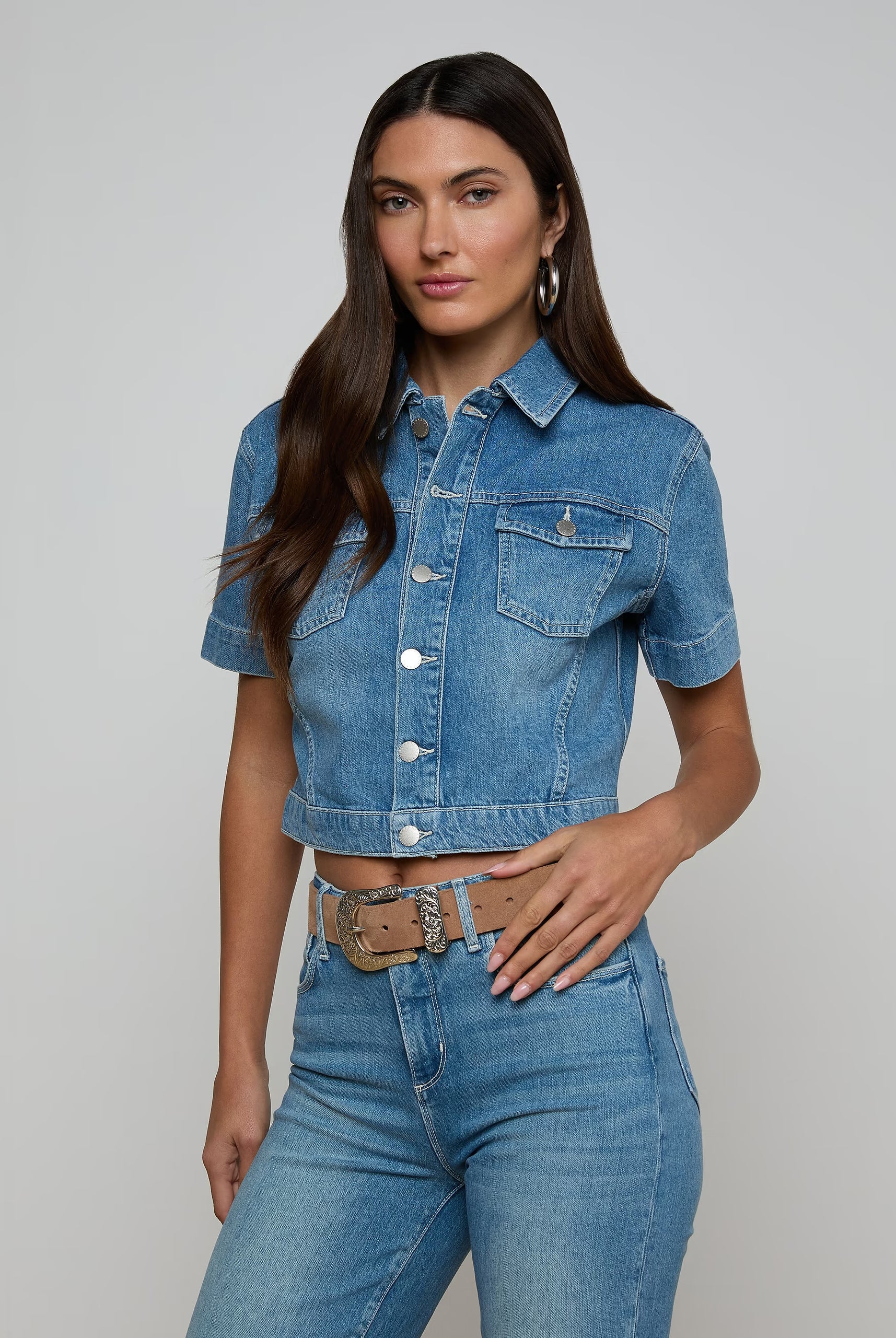 Kirstie Jean Shirt Jacket - Calabasas by L'agence | 25 South Boutiques