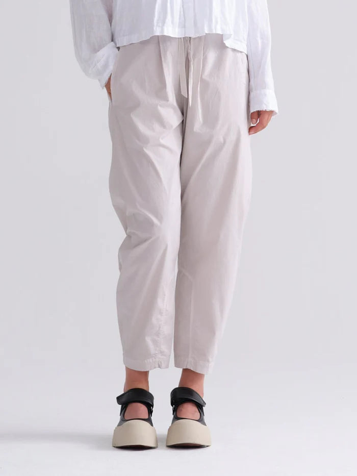 Cotton Stretch Easy Pants - Chalk by Kristensen — view 3