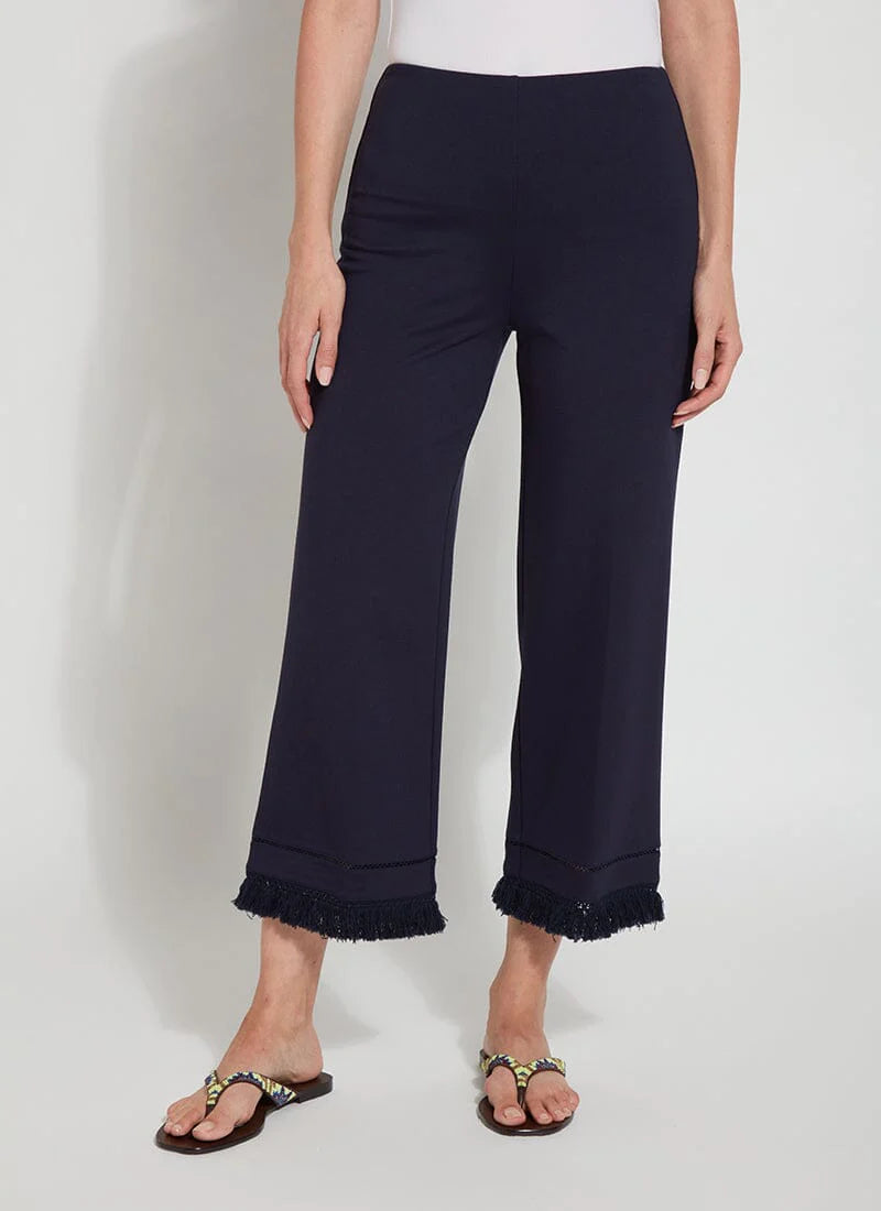 Cropped Coastal Wide Leg Pant - True Navy by Lysse | 25 South Boutiques