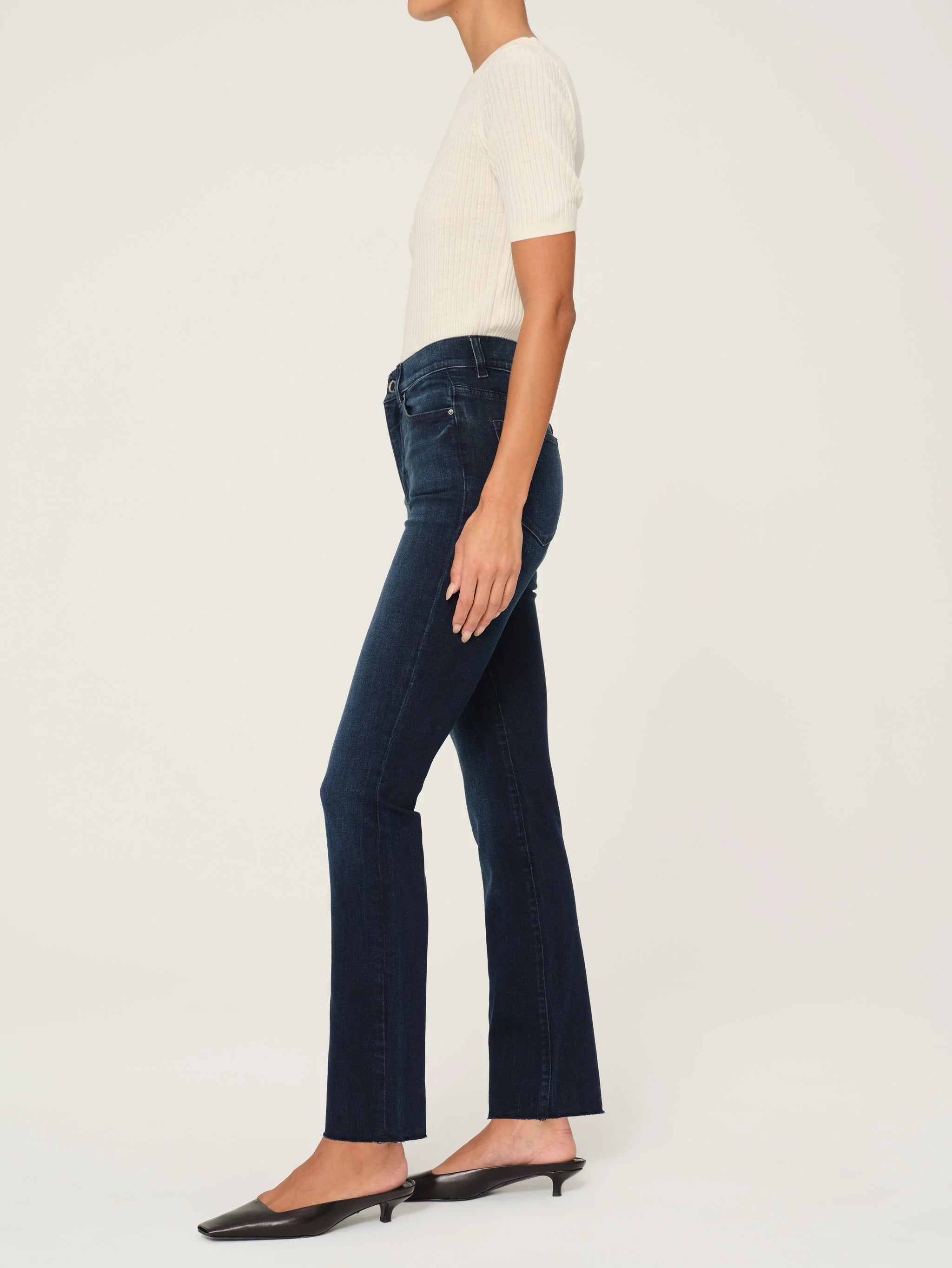 Halle Straight High Rise Instasculpt 29" Jeans - Mediterranean by DL1961 — alternate view