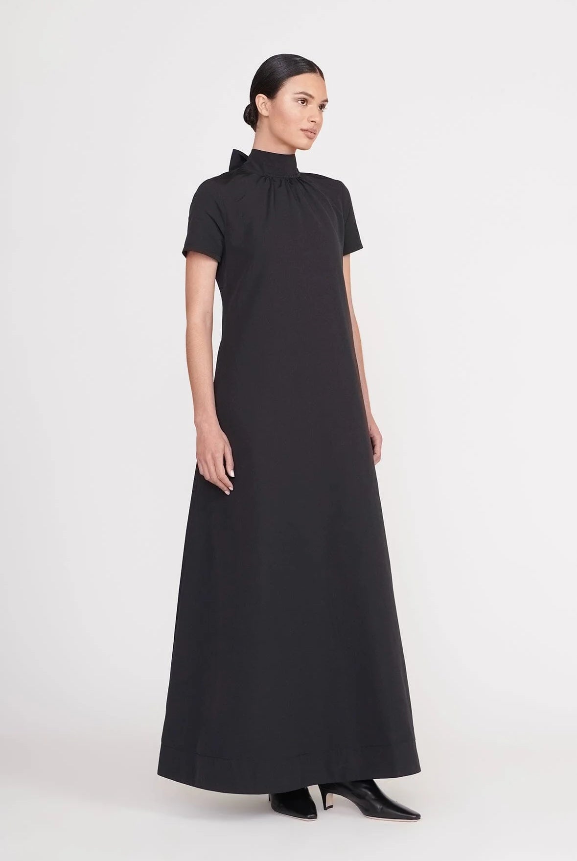 Long Ilana Dress - Black by STAUD — view 3