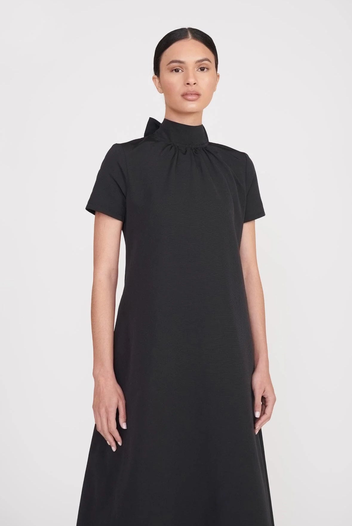 Long Ilana Dress - Black by STAUD — view 4