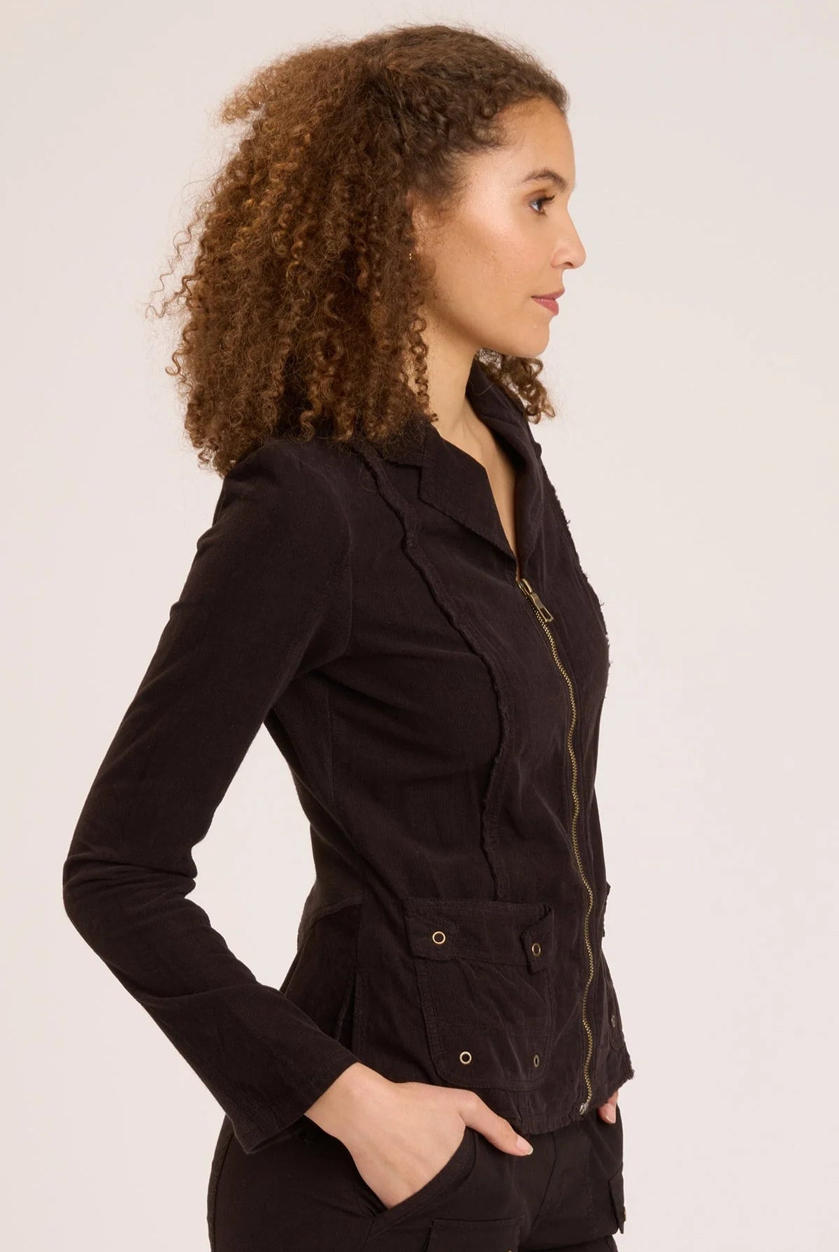 Cord Raphael Blazer - Black by XCVI — alternate view