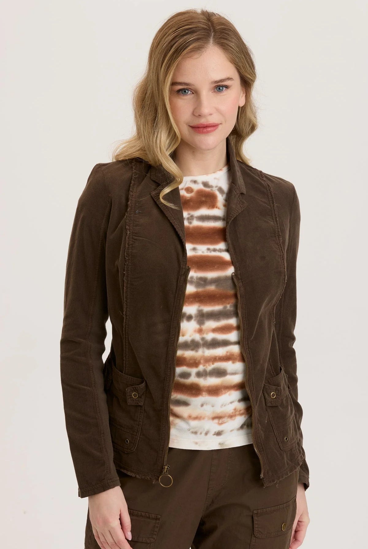 Cord Raphael Blazer - Boxwood Pigment by XCVI | 25 South Boutiques