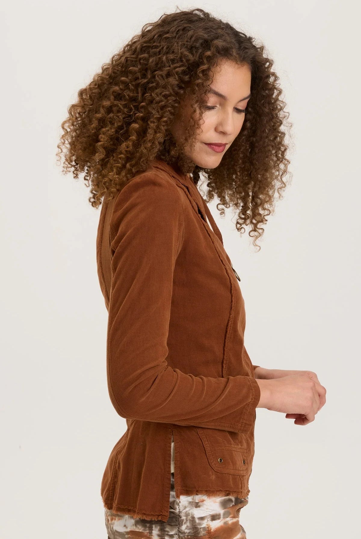 Cord Raphael Blazer - Russet Pigment by XCVI — alternate view