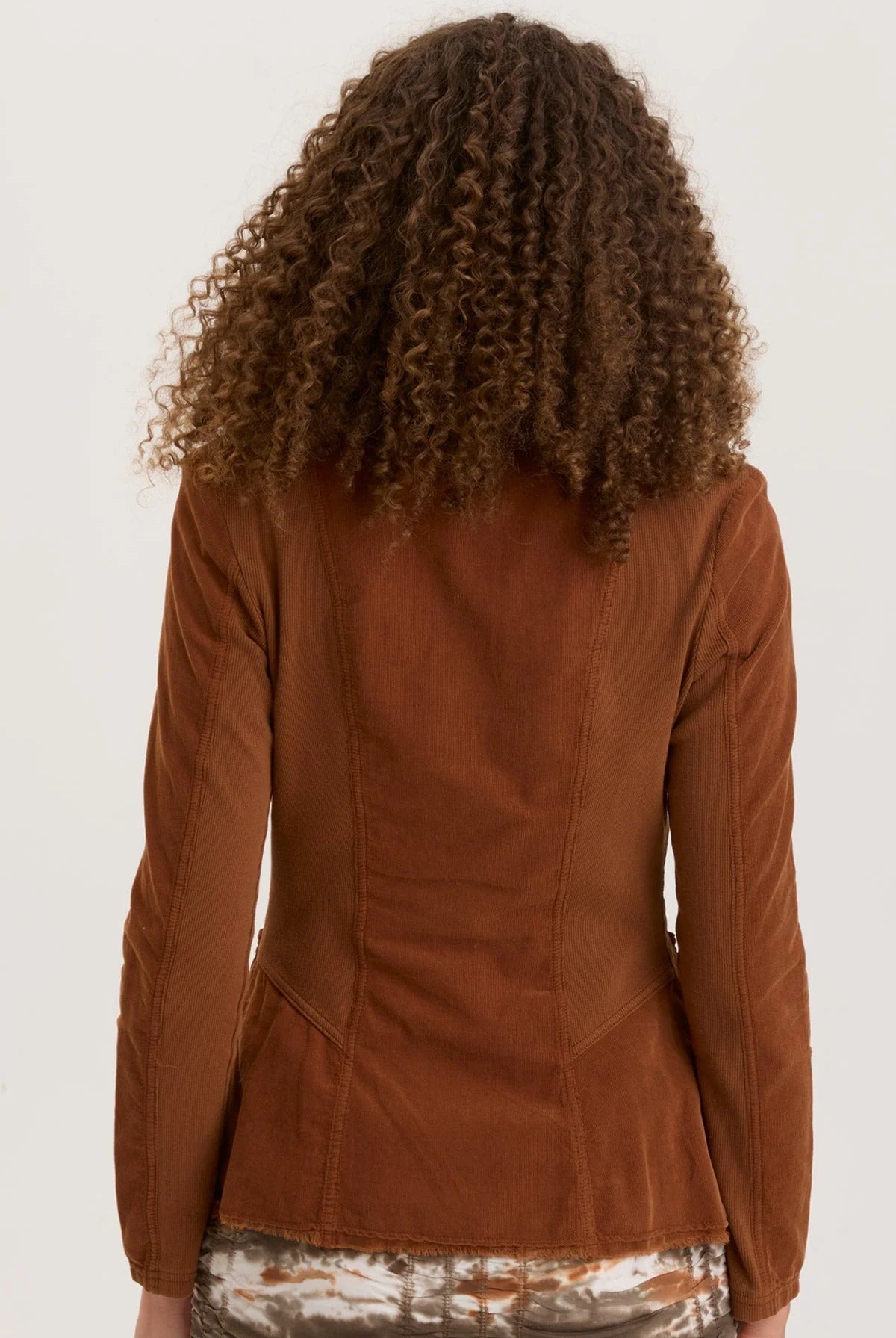Cord Raphael Blazer - Russet Pigment by XCVI — view 3