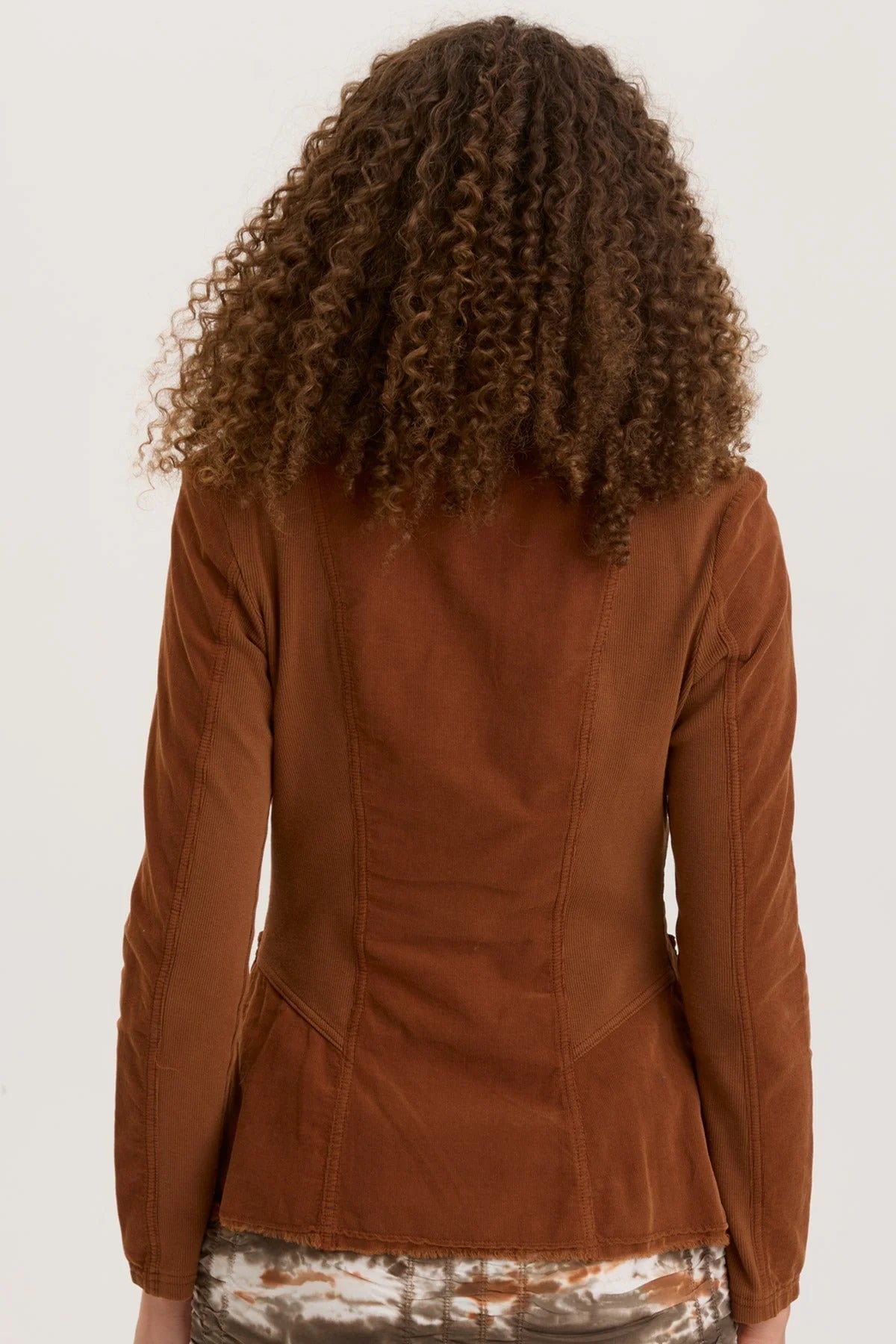 Cord Raphael Blazer - Russet Pigment by XCVI — view 3