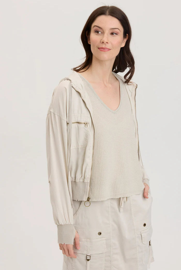 Karney Distressed Bomber - Klondike Pigment by XCVI | 25 South Boutiques