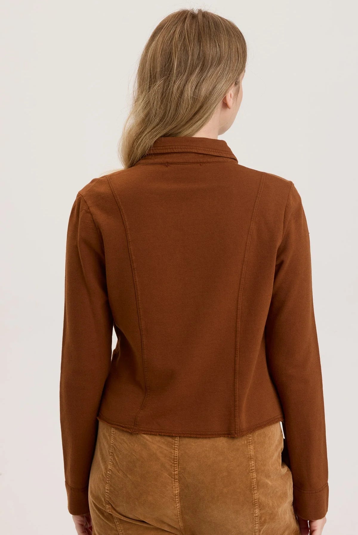 Damia Blazer - Russet Pigment by XCVI — view 3