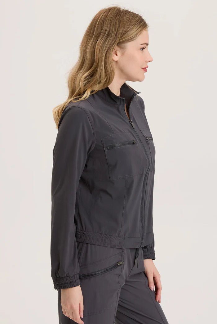 Active Quinn Bomber - Charcoal by XCVI — alternate view
