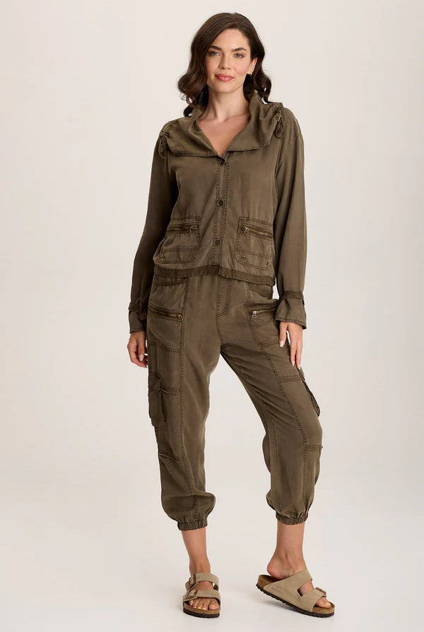 Oziel Twill Utility Jacket - Westgate Pigment by XCVI — view 4