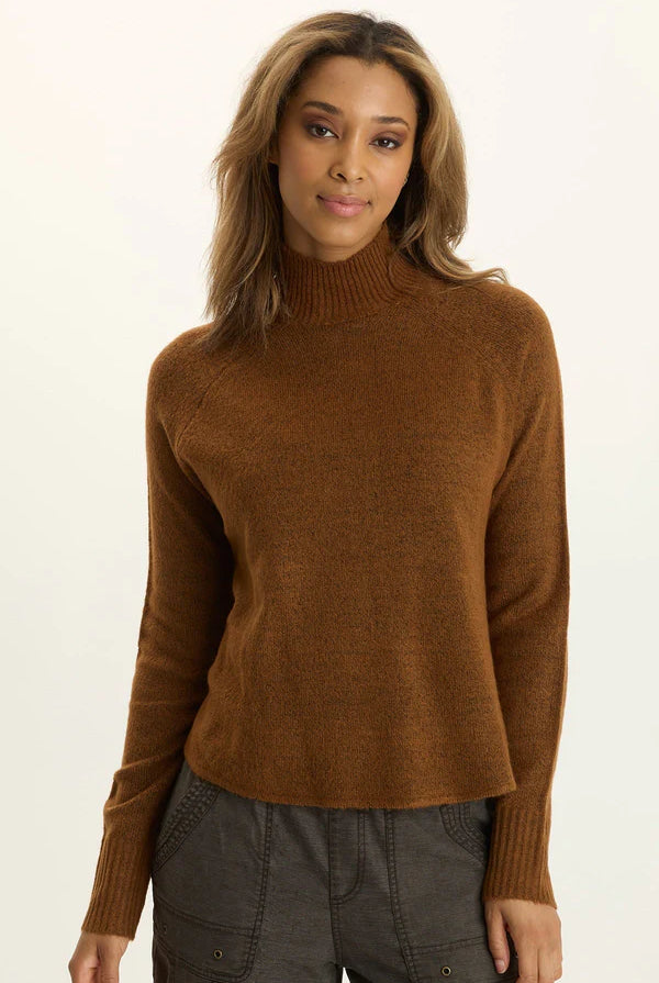 Alessi Mock-Neck Sweater - Tawny Copper by XCVI | 25 South Boutiques