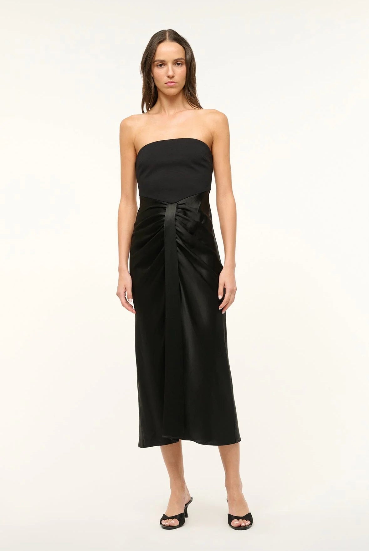 Midi Wayfaring Dress - Black by STAUD | 25 South Boutiques