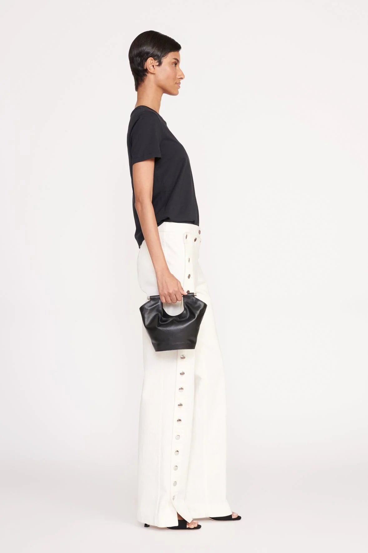 Mar Mini Bucket Bag - Black by STAUD — alternate view