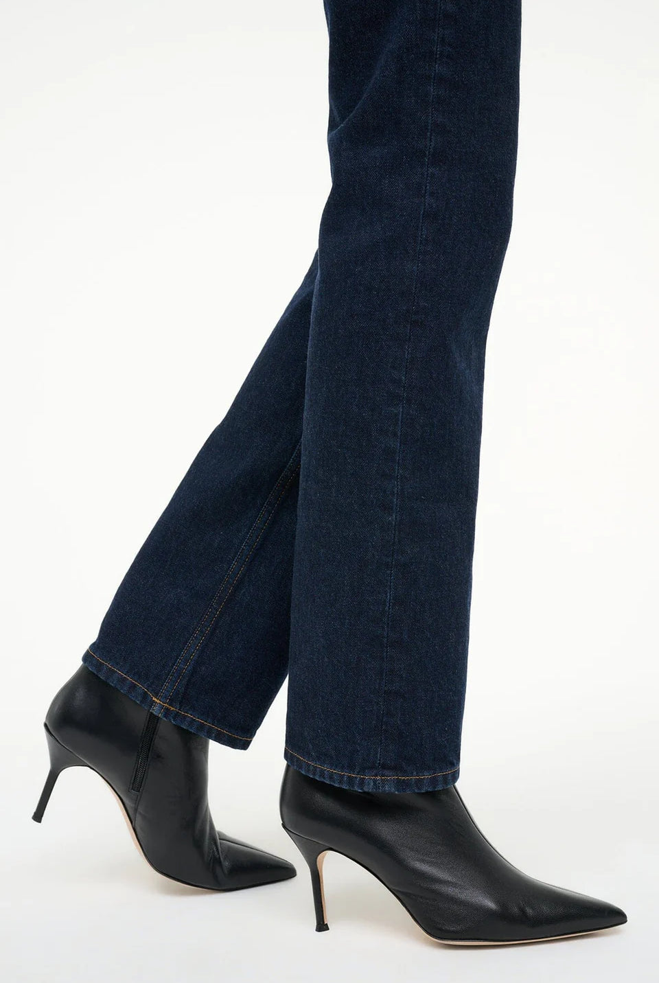 Sebastian Ankle Boot - Black Leather by STAUD — alternate view