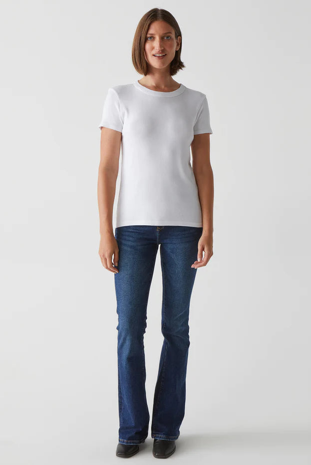 Lexy Tee - White by Michael Stars — view 4