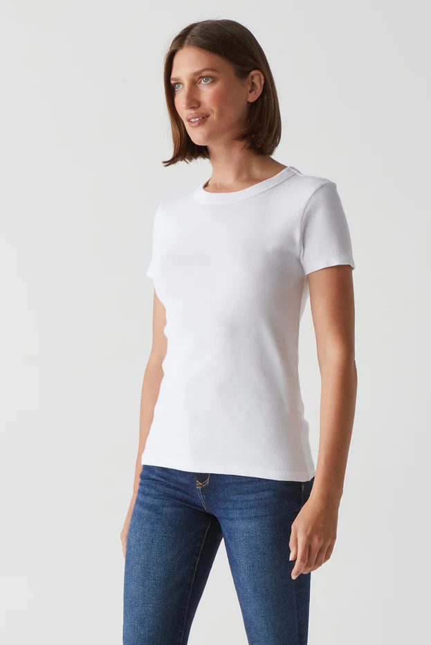 Lexy Tee - White by Michael Stars — alternate view