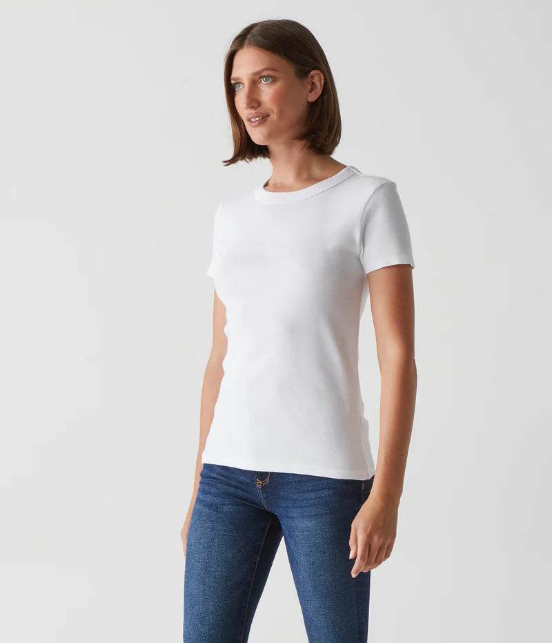 Lexy Tee - White by Michael Stars — alternate view