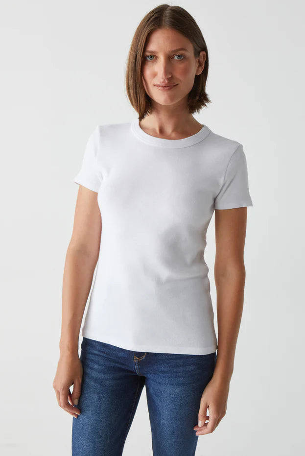 Lexy Tee - White by Michael Stars | 25 South Boutiques