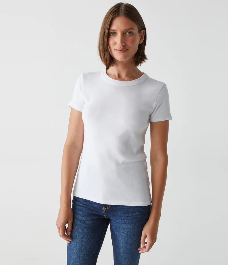 Lexy Tee - White by Michael Stars | 25 South Boutiques