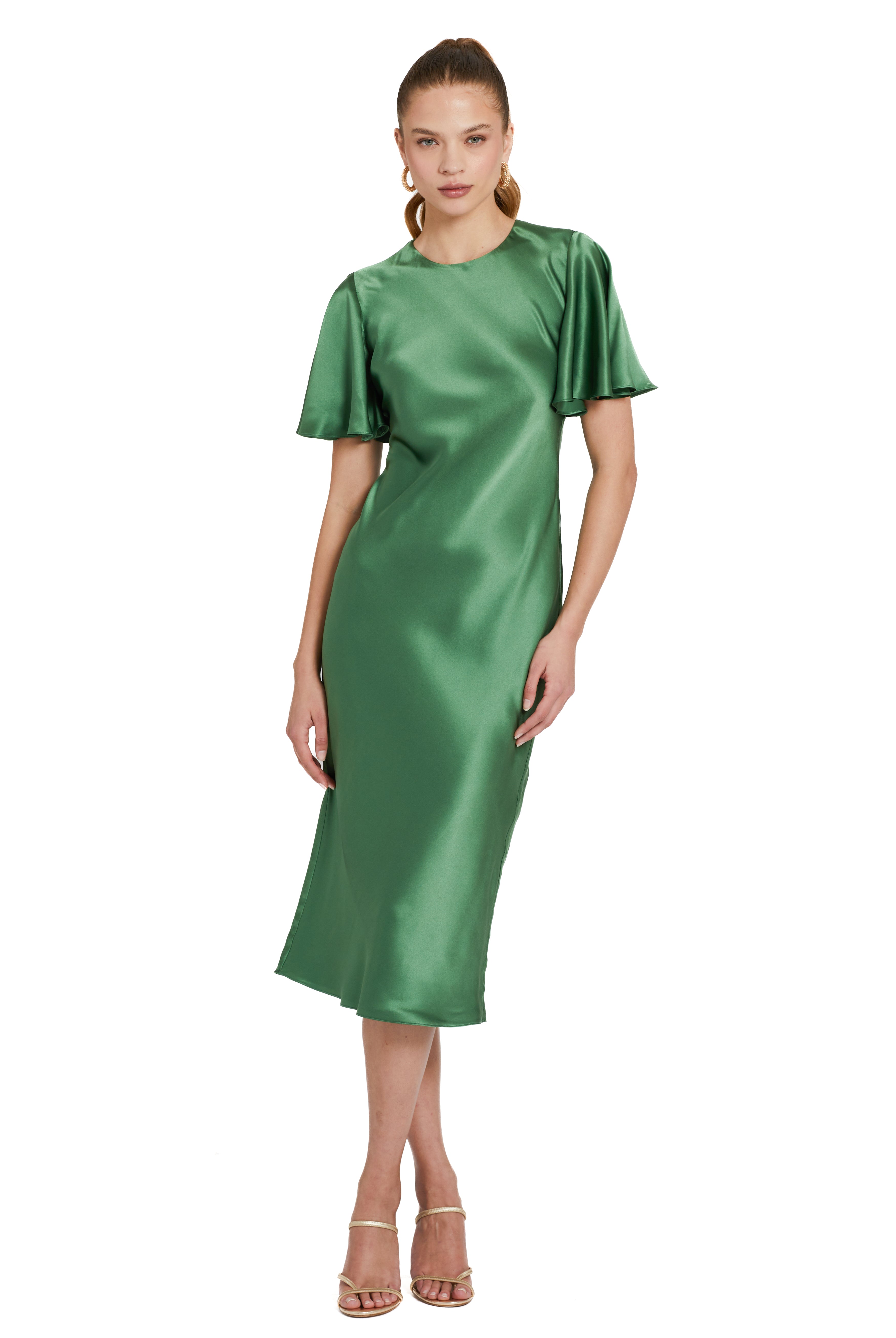 Julietta Silk Dress - Ferman Green by Amanda Uprichard | 25 South Boutiques