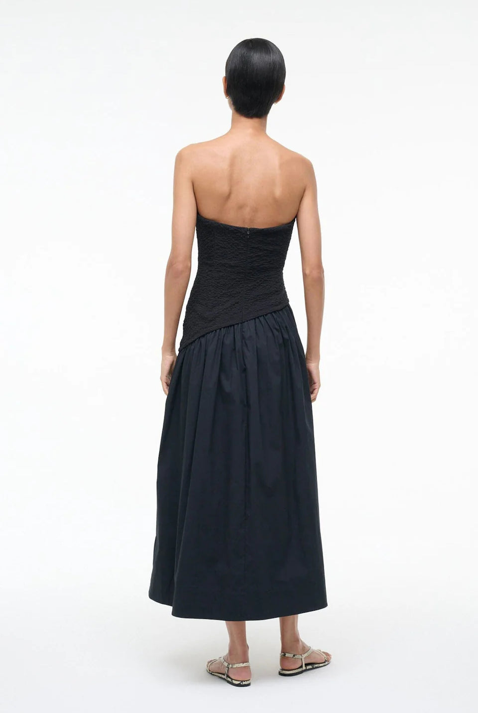 Nia Dress - Black by STAUD — view 3