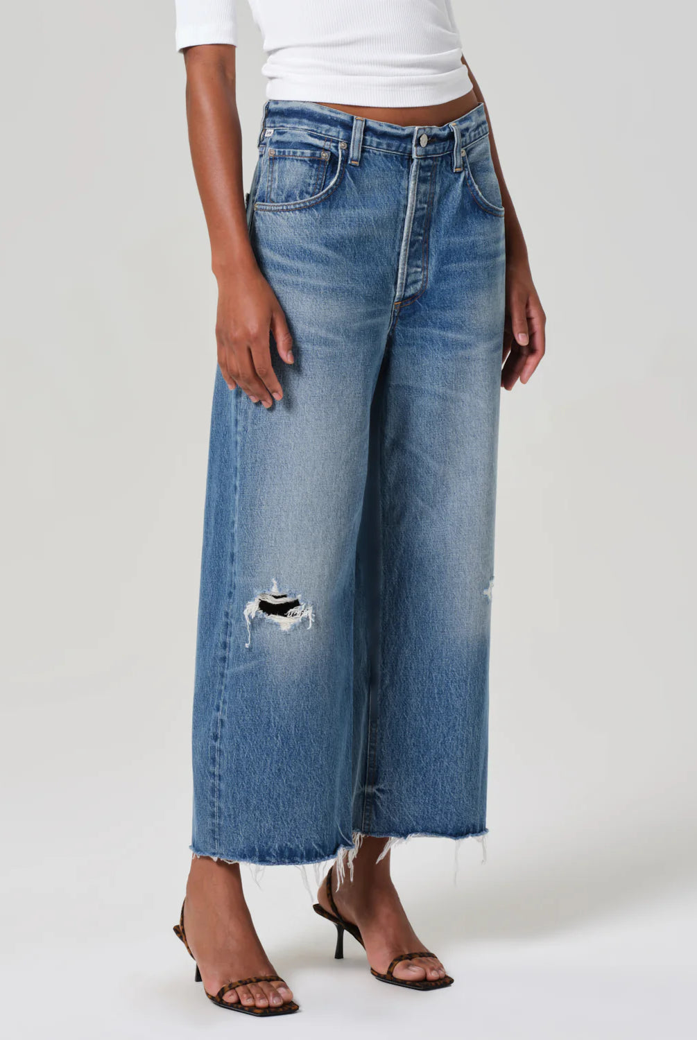 Ayla Raw Hem Crop - Solano by Citizens of Humanity — alternate view