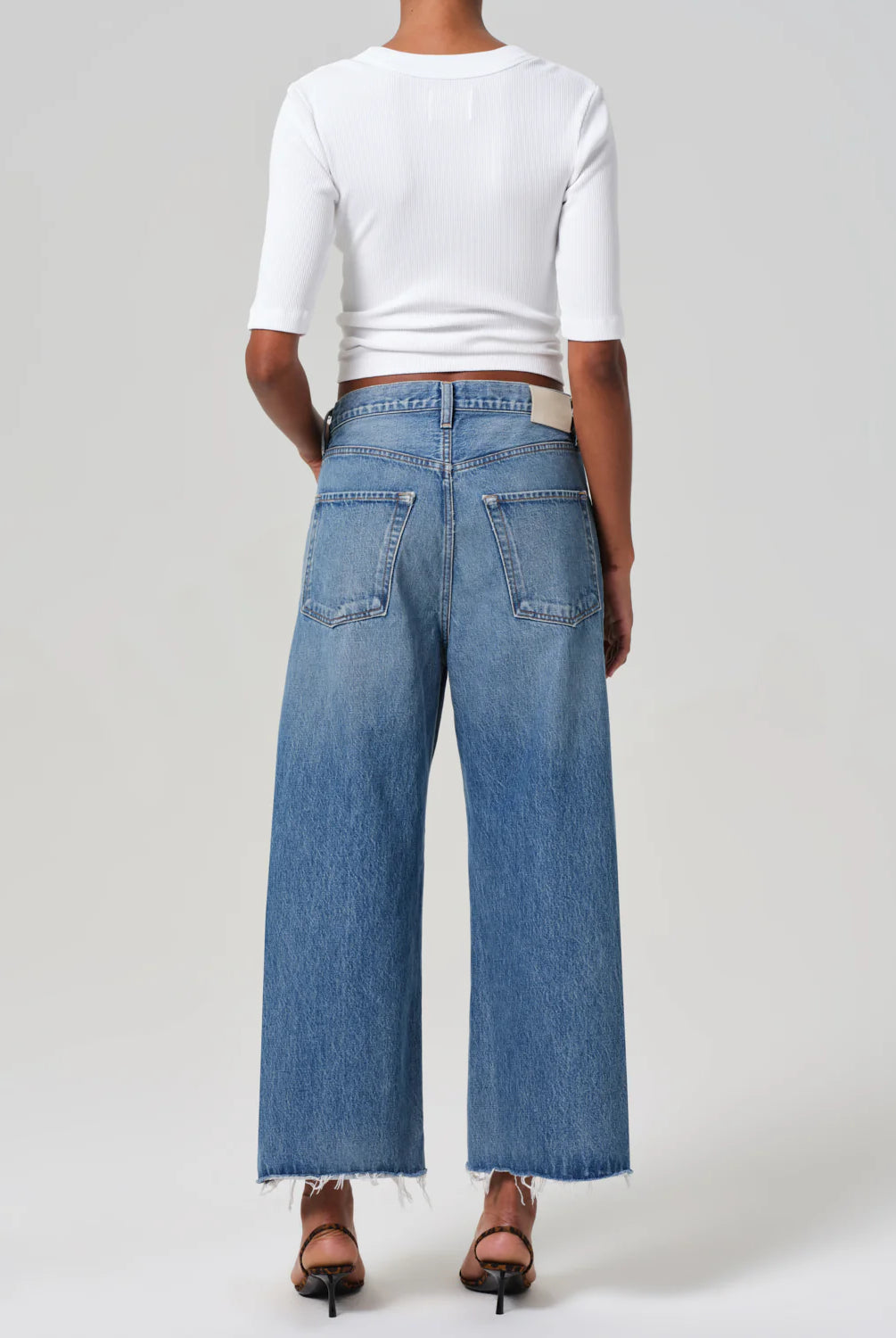 Ayla Raw Hem Crop - Solano by Citizens of Humanity — view 4