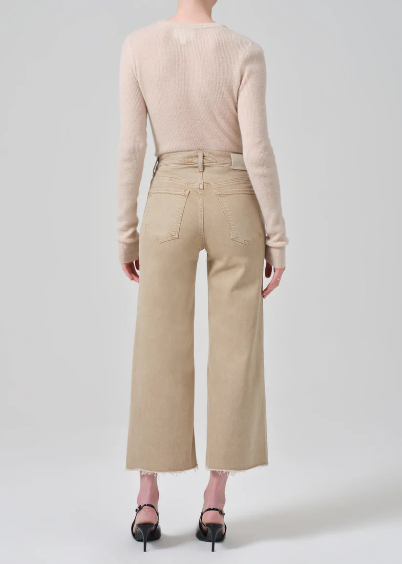 Lyra Crop Wide Leg - Porcini by Citizens of Humanity — view 3