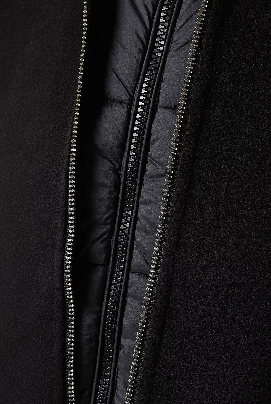 Saffico Zip Reversible Hooded Coat - Black by Marella — view 7
