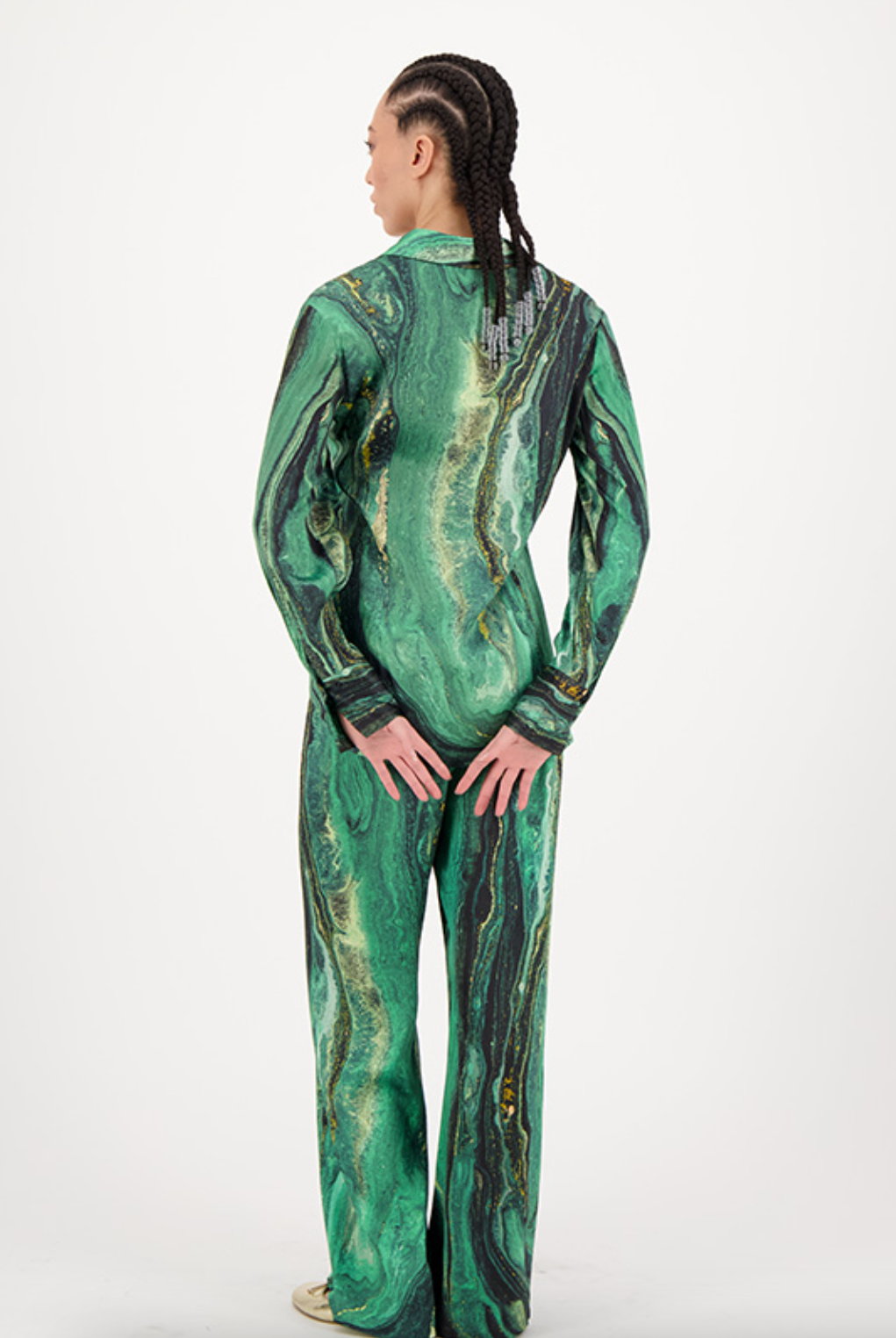 Joelle Shirt - Jade Gold by Me369 — view 3