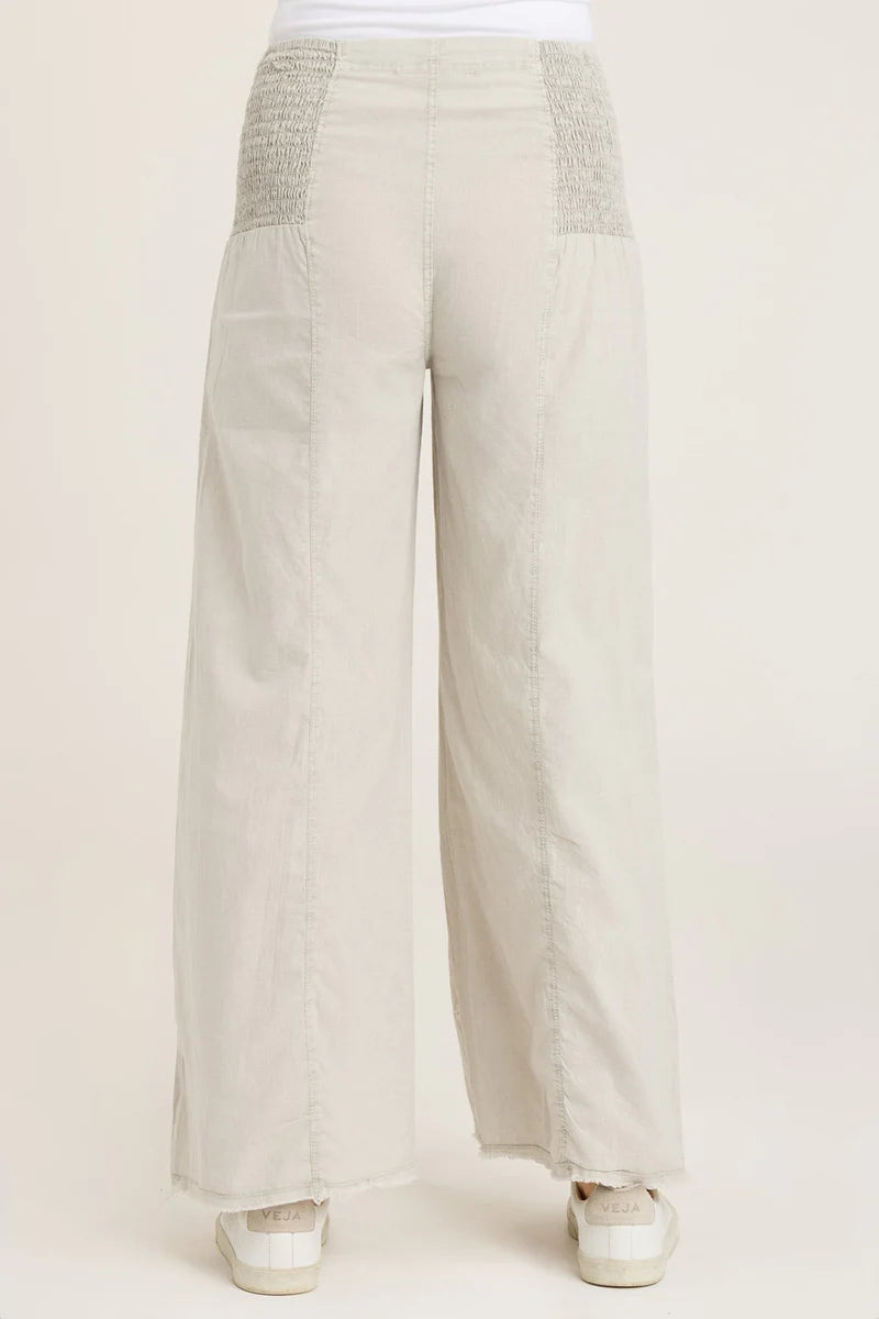 Kaj Wide Leg - Whitecap Pigment by XCVI — view 3