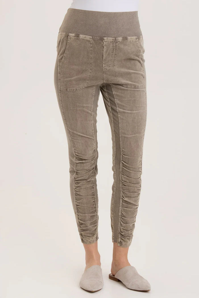 Cord Penny Legging - Distress Wash Java by XCVI | 25 South Boutiques