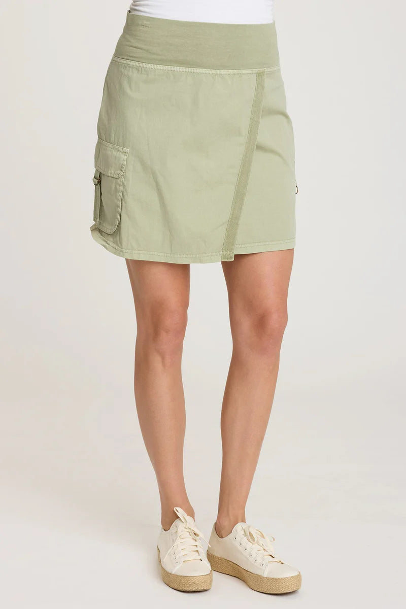 Noriko Wrap Skirt - Limescent Pigment by XCVI | 25 South Boutiques