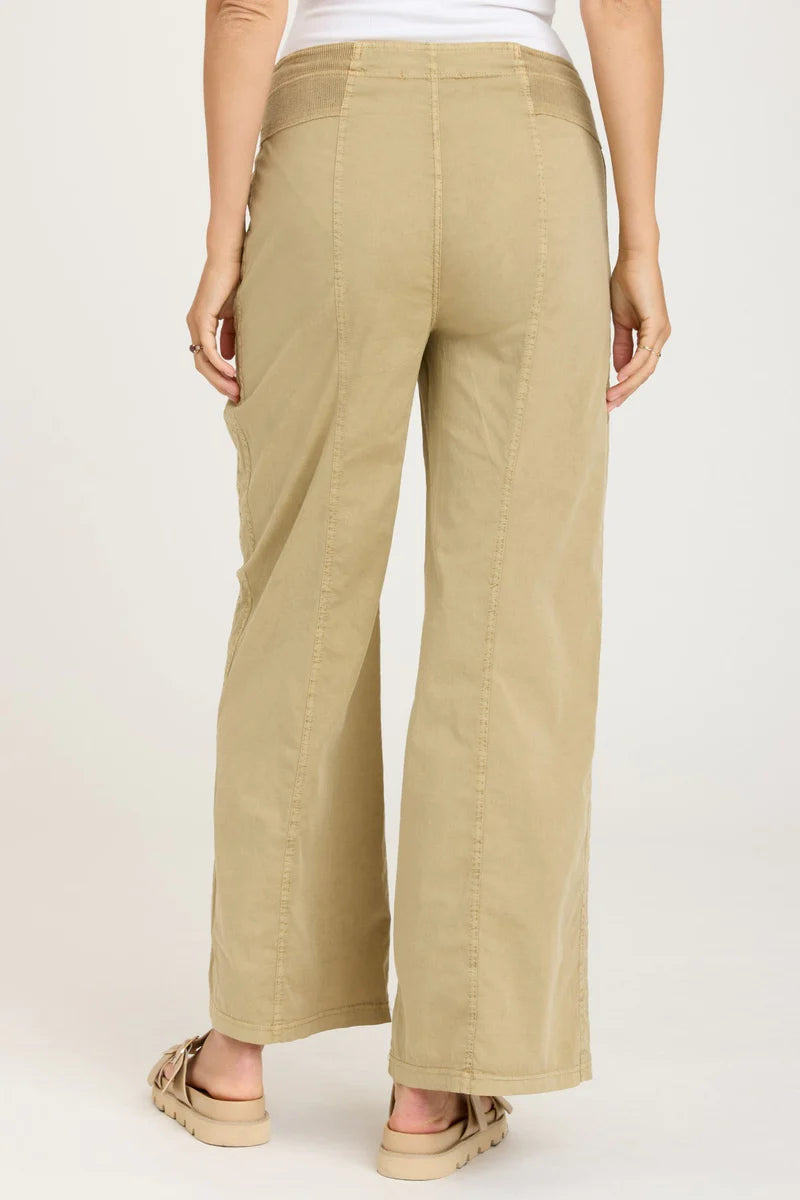 Nisha Wide Leg - Linwood Sand Pigment by XCVI — view 3