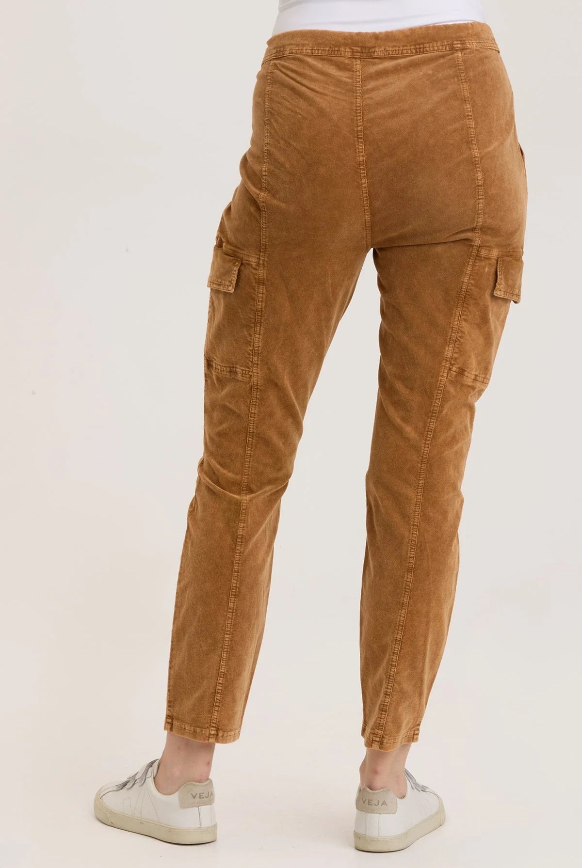Cord Timberline Legging - Distress Wash Copper by XCVI — view 3