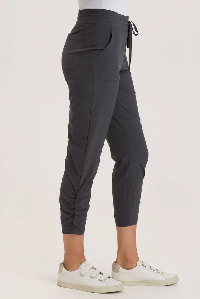 Lyan Active Pant - Charcoal by XCVI — alternate view