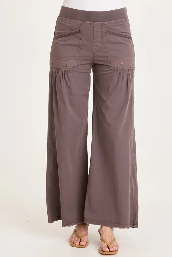 Brently Poplin Wide Leg Pant - Virtuoso Pigment by XCVI — alternate view