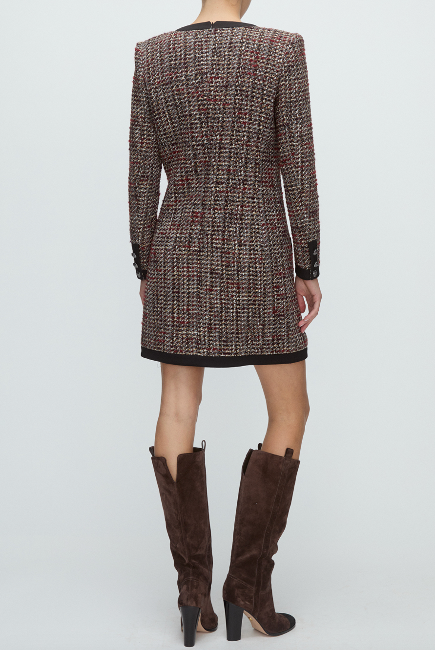 Kenai Dress - Grey Multi by Veronica Beard — view 3