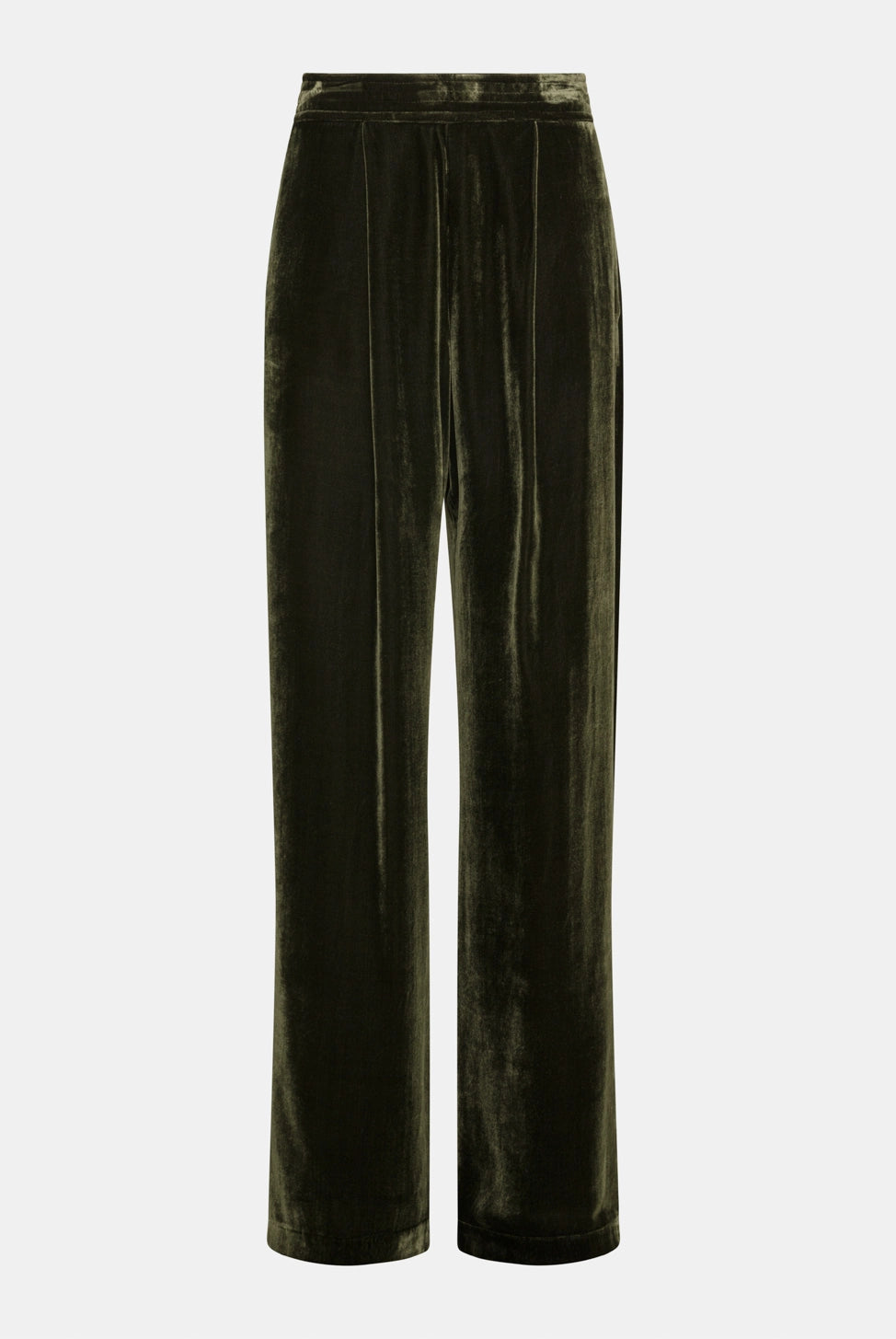 Pascal Smooth Velvet Pants - Matcha Green by Momonì — view 5