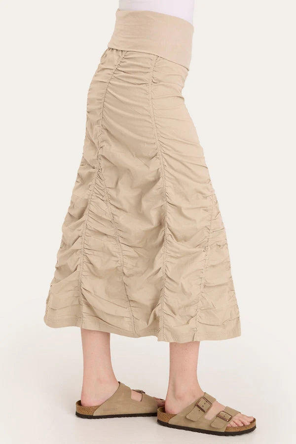Gored Peasant Skirt - Sand by XCVI — alternate view