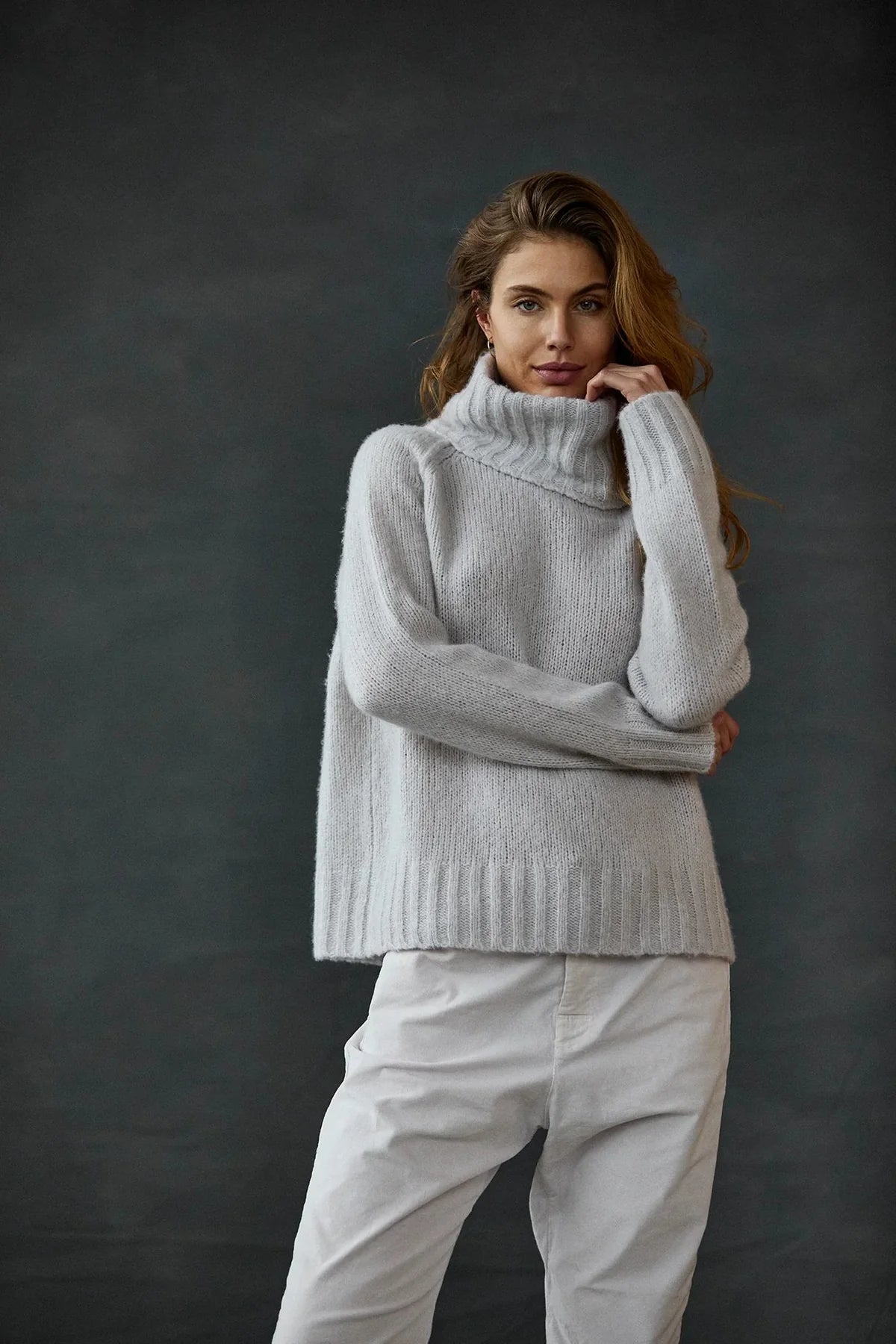 Cashmere Blend Turtleneck - Soft Orchid by Kristensen | 25 South Boutiques