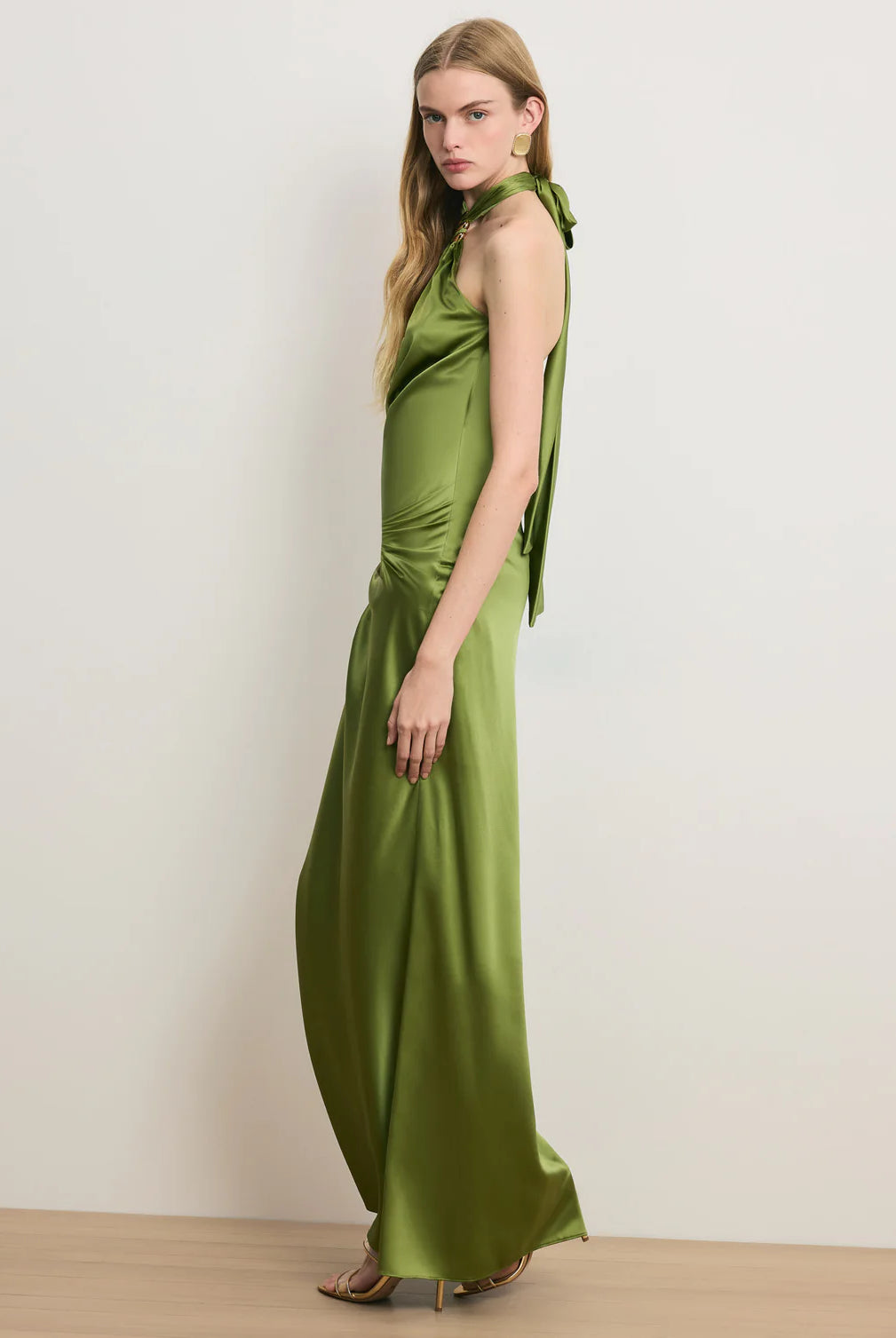 Izaren Halter Maxi Dress - Cactus by Veronica Beard — alternate view