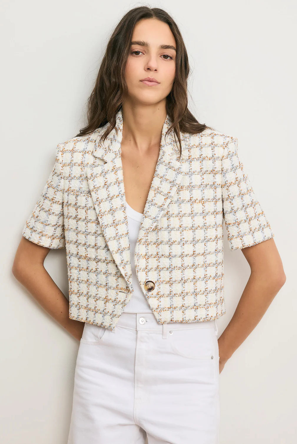 Montenegro Tweed Jacket - Ecru Multi by Veronica Beard | 25 South Boutiques