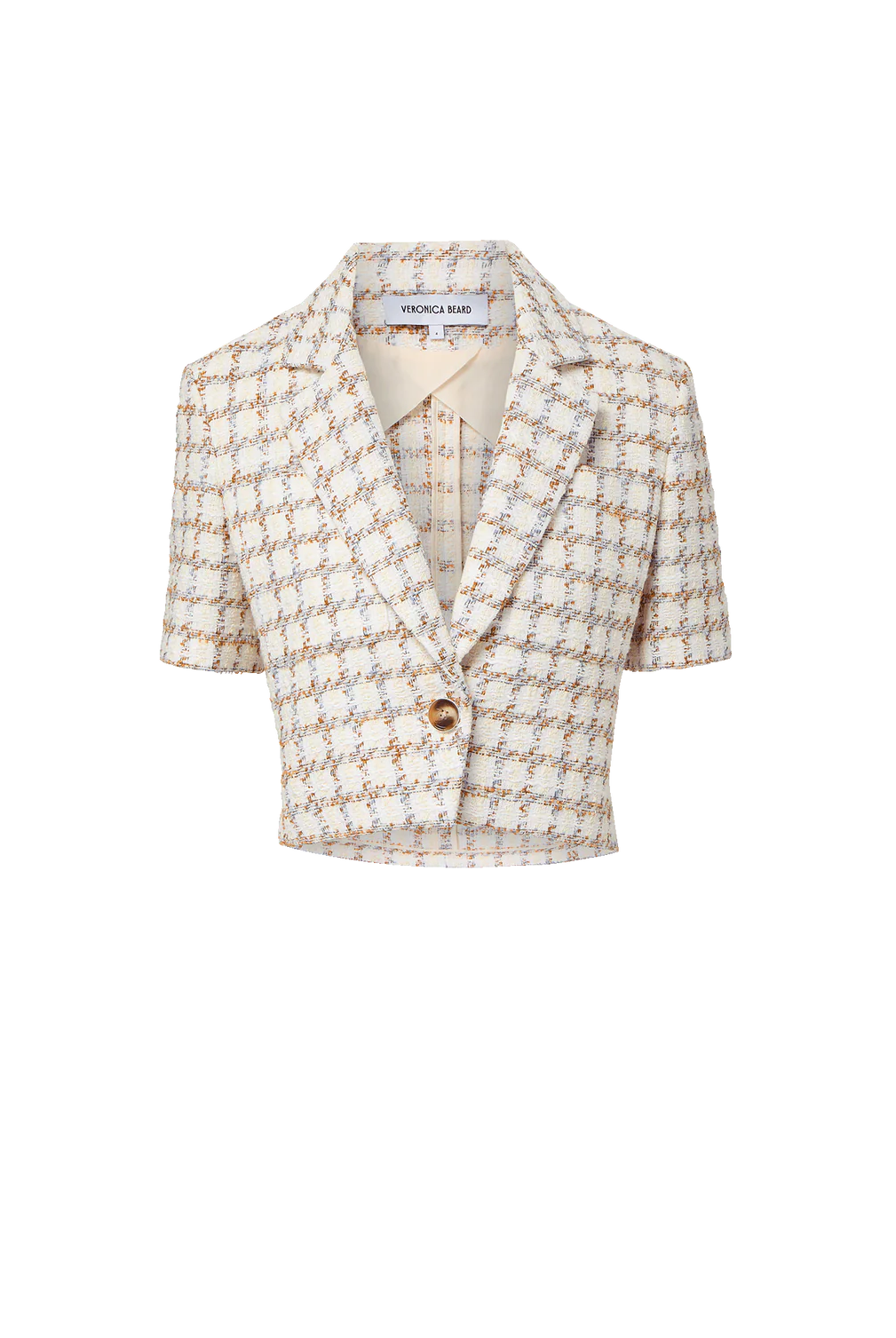 Montenegro Tweed Jacket - Ecru Multi by Veronica Beard — view 4